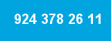 924 378 26 11 924 378 26 11